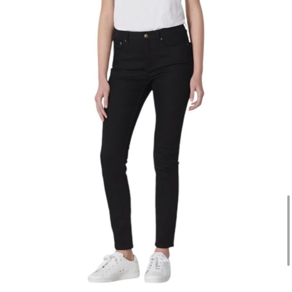 EUC - A.P.C. 5 pocket rigid denim dungarees. Black, size 30. - Picture 1 of 7